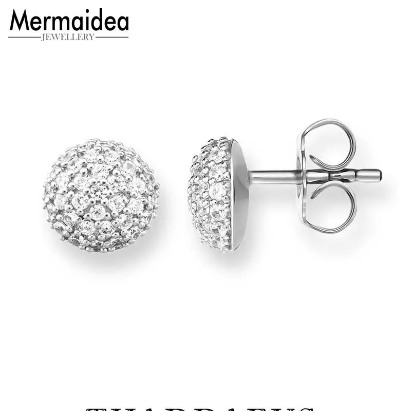 Серьги-гвоздики белые модные хорошие украшения для женщин 2020 подарок