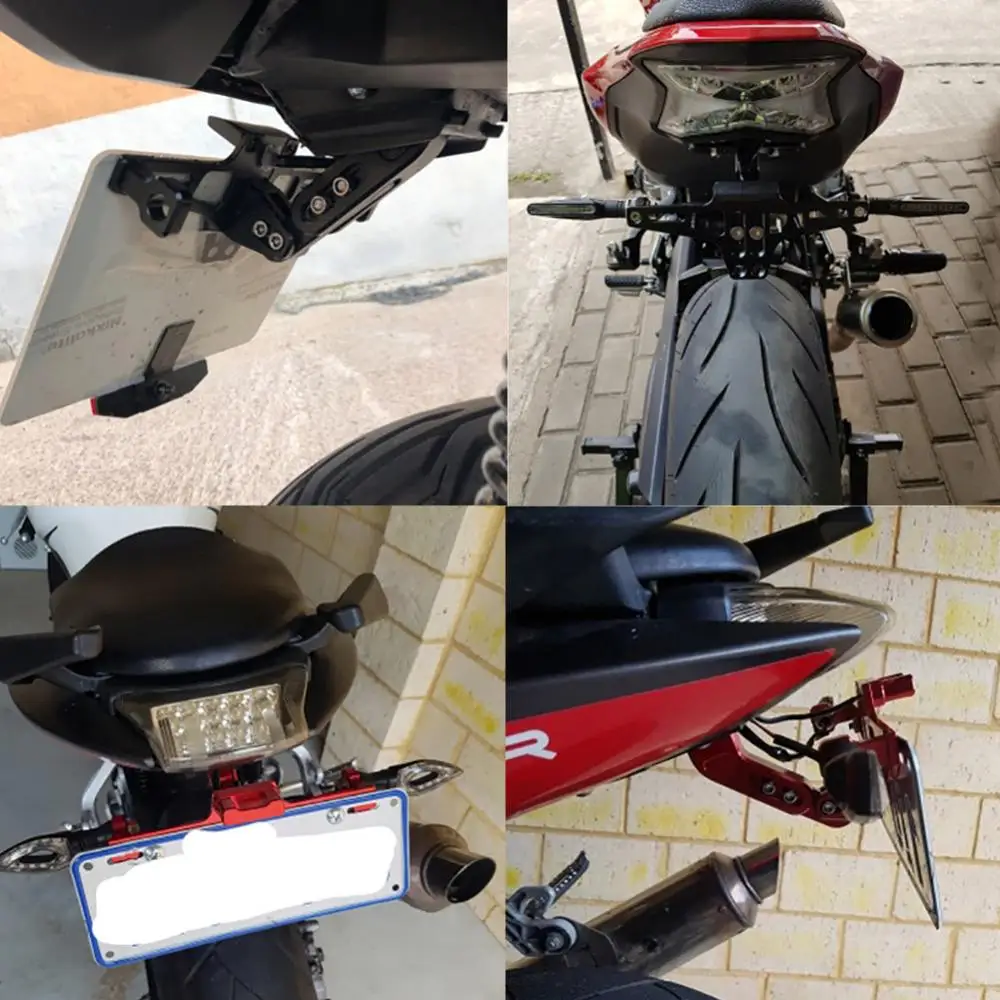 

80% Dropshipping!! Universal CNC Motorcycle Adjustable License Number Plate Frame Holder Bracket
