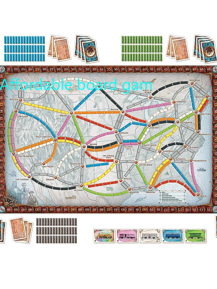 Билет для езды и настольная игра расширения 1912 Европы TTR | Спорт развлечения