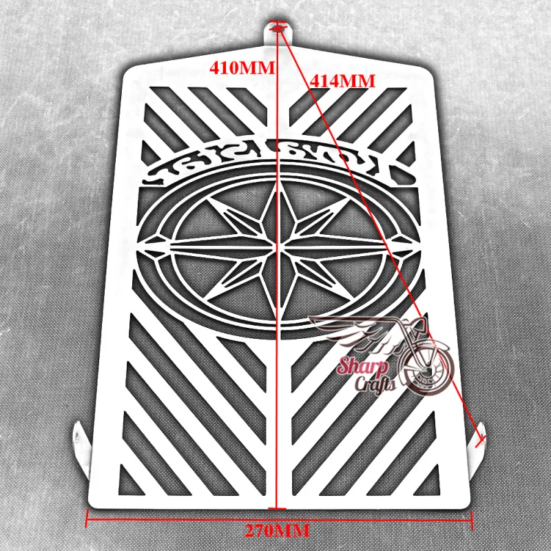 Аксессуары для мотоциклов хромированный череп пламя радиатор решетка Защитная