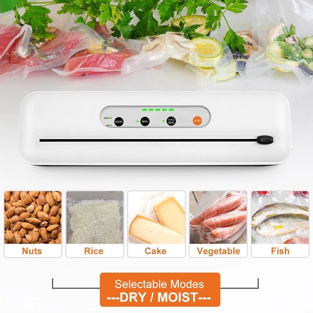 

YUMYTH Food Vacuum Sealer with Built-in Cutter Vacuum Packing Machine Sous Vide Bags for Food Storage Vacuum Bags Rolls T283