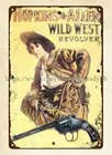 Декор стен Hopkins  Allen Wild West револьверы металлический жестяной знак
