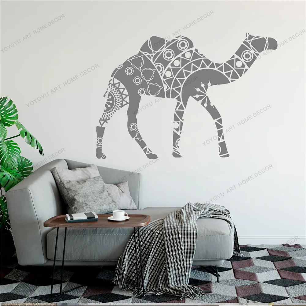 

Animal Camel Art Wall Sticker Wall Decoration Modern Ornament Poster Vinyl Art Removeable Mural Tribal Decal CX1108