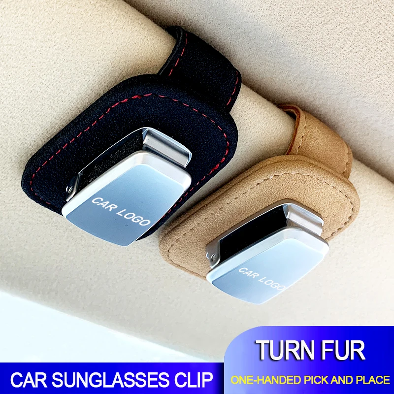 

Portable Car Glasses Cases Ticket Card Clamp Car Sun Visor Sunglasses Holder For Kia seltos optima sportage R soul sorento forte