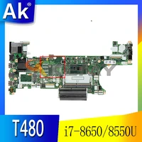 for lenovo thinkpad t480 laptop motherboard et480 nm b501 w cpu i7 8650 8550u tested ok fru 01yr340 01yr332 01yr364 mainboard