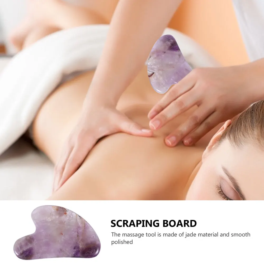

Jade Scraping Board Amethyst Face Tool for Girls