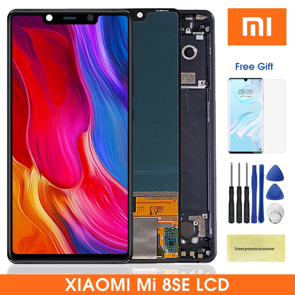 

5.88" Original Lcd For Xiaomi Mi8 SE Mi 8 SE MI8SE Super Amoled LCD Display Touch Screen Digitizer For Xiaomi Mi 8SE