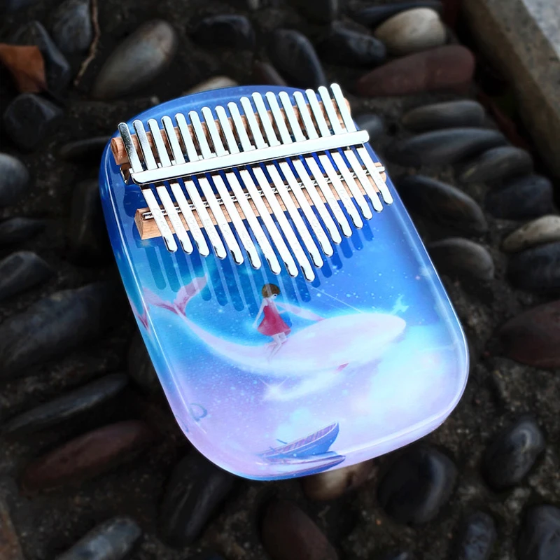 Высококачественное акриловое пианино Kalimba с 17 клавишами для большого пальца