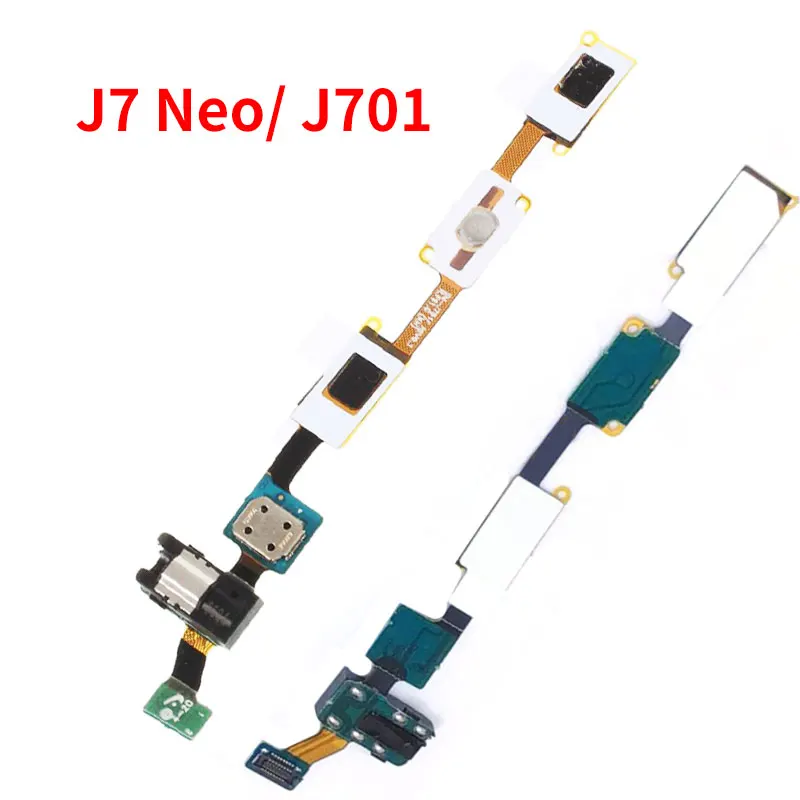 

For Samsung Galaxy J7 Nxt J701 J701F J7 Neo Home Button keypad Sensor Audio Jack Headphone Flex Cable