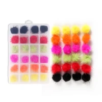 24pcs 2022 winter quality nail poms designer charms magnetic puffy soft pom nail accessories 3d gel polish nail charms jewelry