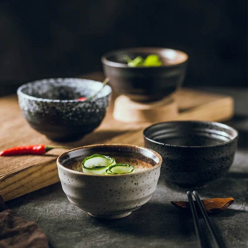 

Rice Bowl Eating White Rice Bowl Household Creative Japanese Salad Bowl Soup Bowl Small Size Noodle Bowl Bowl Plate Tableware