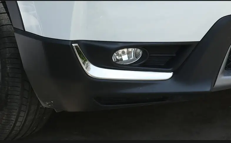 2 шт. наклейки на передние противотуманные фары из нержавеющей стали для HONDA CRV 2017