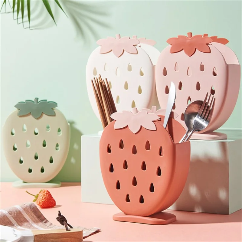 Держатель для палочек и ложек в виде клубники|Полки держатели| |