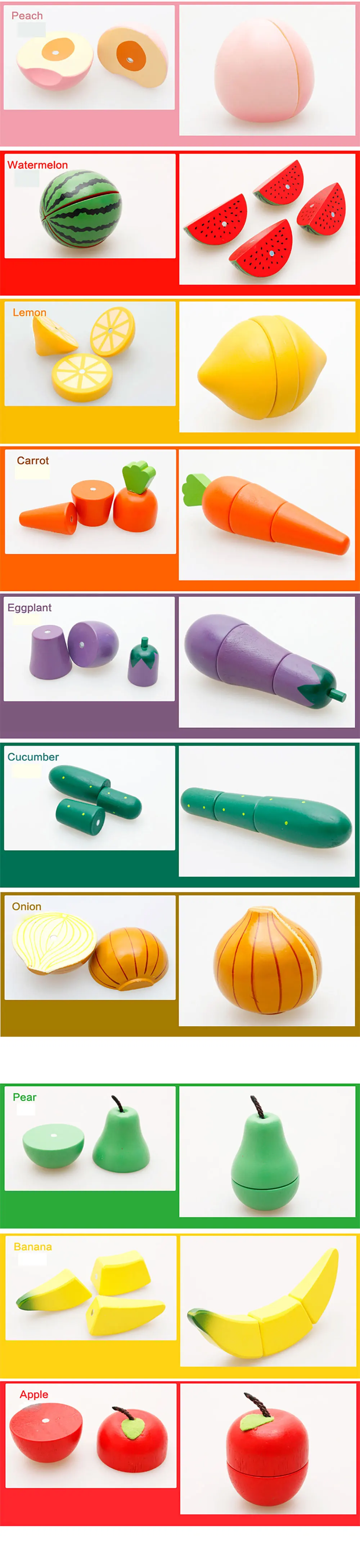 Fun made dinner vegetable Game 14pcs Cutting Fruit Vegetable Pretend Play Children Kids Baby Educational Toy Gift