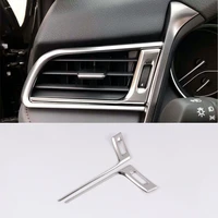 stainless car central control dashboard outlet air vent cover trim strip interior accessories for toyota camry xv70 2018 19 2020