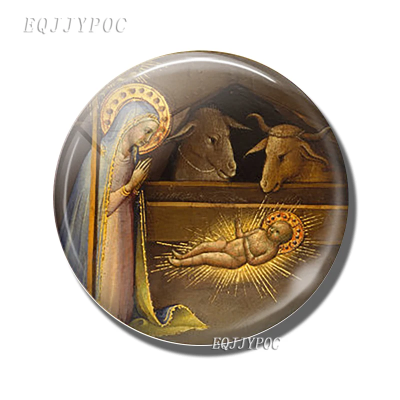 PACK OF 1 Христианская Дева Мэри магнит на холодильник религиозное украшение на холодильник St Joseph Мадонна мать и ребенок искусство магнит на холодильник - Цвет: PACK OF 1