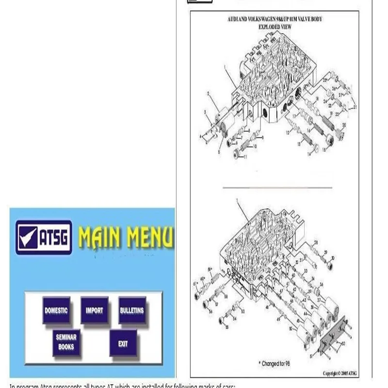 Программное обеспечение ATSG 2017 последняя версия программное Автоматическая