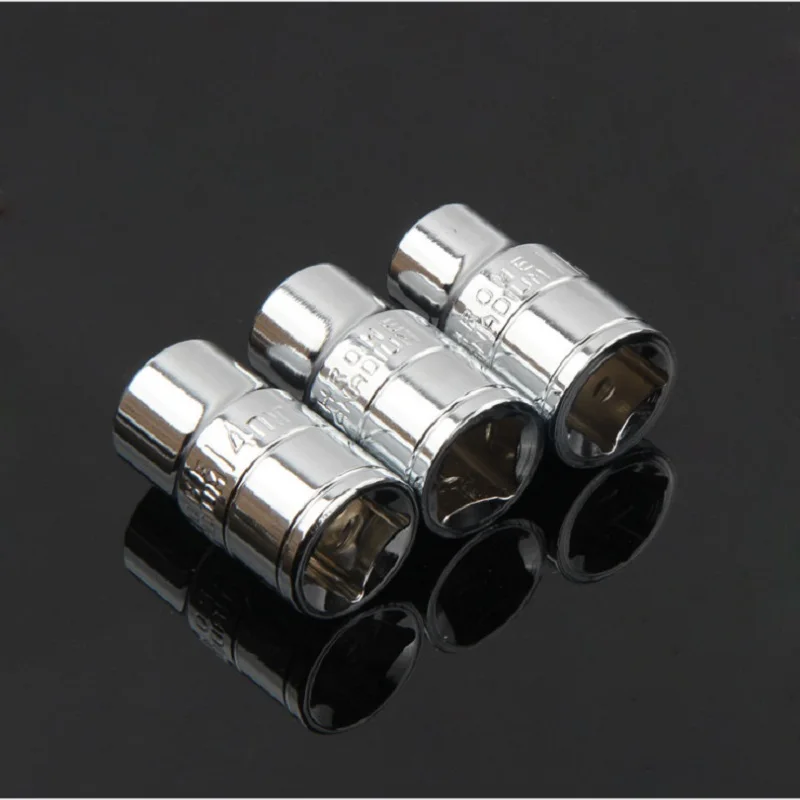 

11PCS/Set 1/2 inch hexagon Socket Wrench Head Sleeve 10-24mm Ratchet Socket Wrench Spanner Repair Tool Chrome vanadium alloy