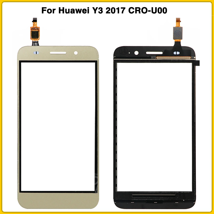 Сенсорный экран для huawei Y3 CRO-U00 CRO-L02 CRO-L22 сенсорный экран Панель с цифровым преобразователем Стекло объектив внешнее стекло внешнее Стекло
