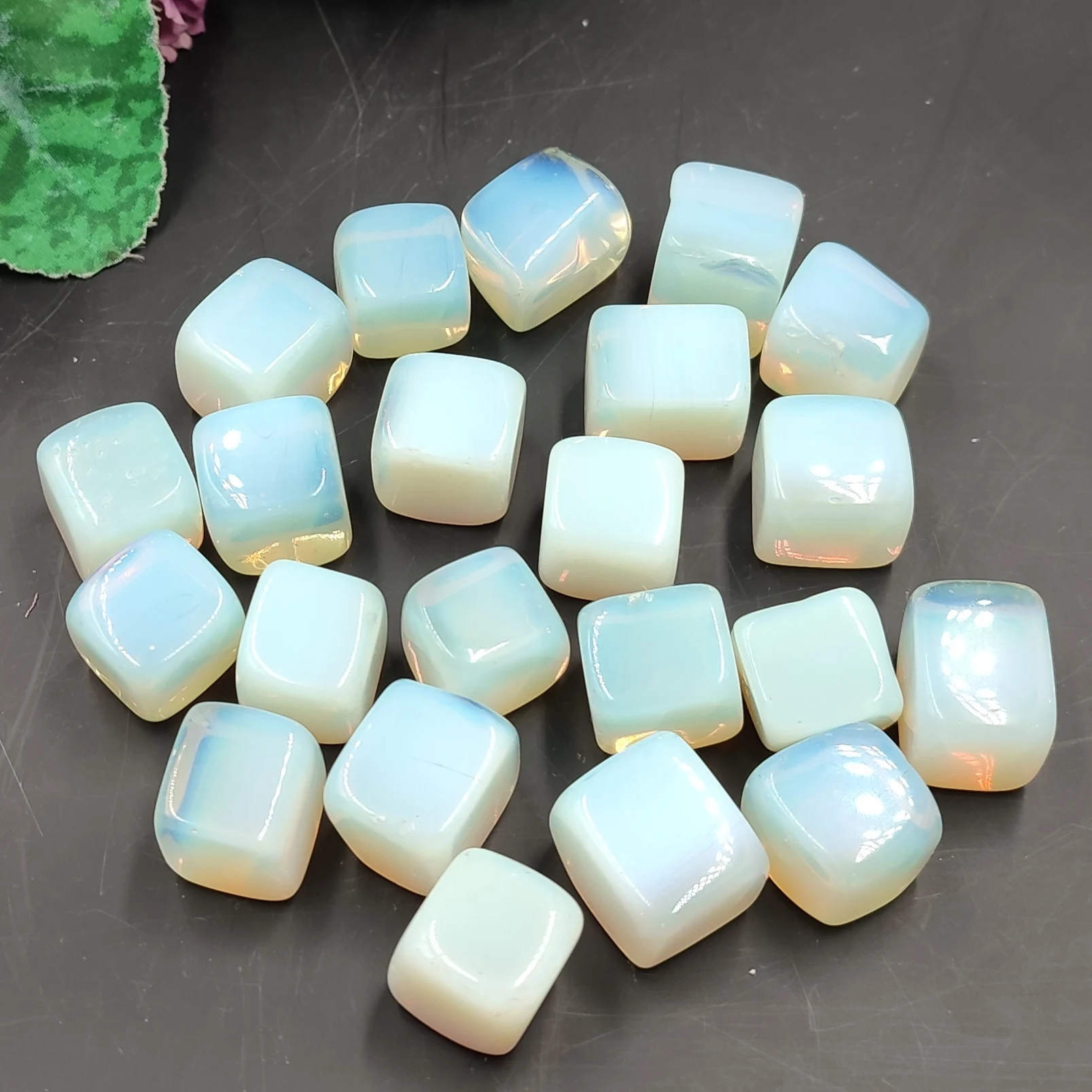 

100g Bulk Lot Opalite Cube Quartz Crystal Gemstone Healing Stone Mineral Specimen Reiki Rock Chakra Decoration