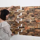 3D Наклейка на стену из ПВХ с имитацией древесины, 70*77 см