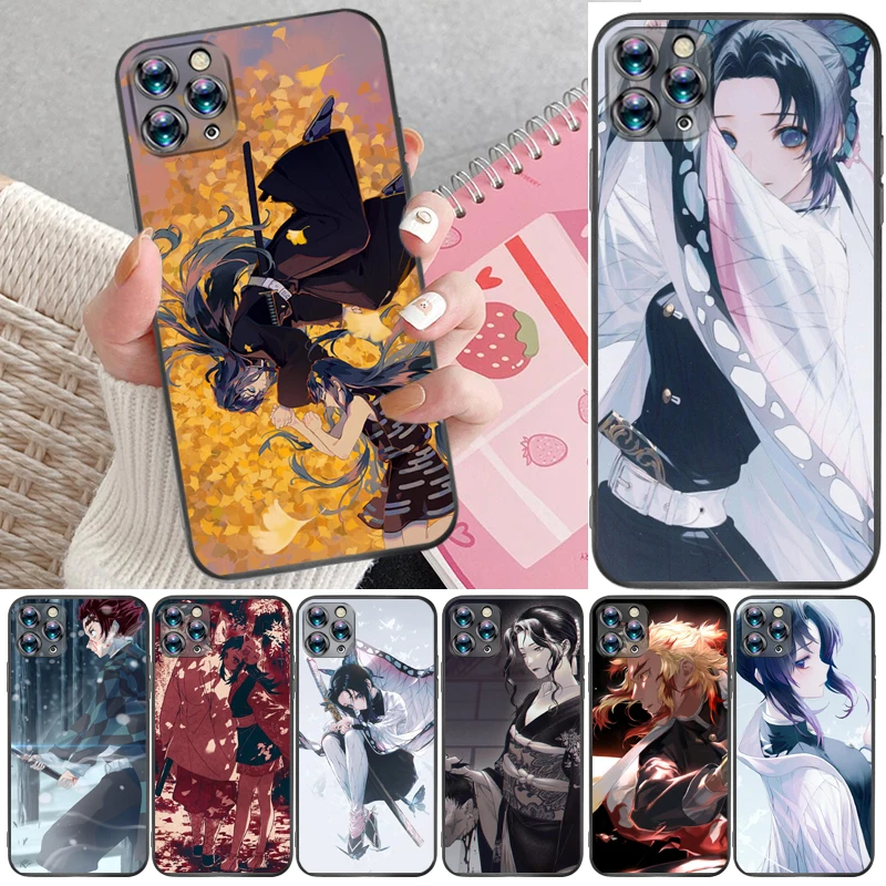 

Demon Slayer Kimetsu No Yaiba Kamado Tanjirou Kamado Nezuko Agatsuma Zenitsu Phone Case For iPhone 6 6S Plus 7 8 Funda Carcasa