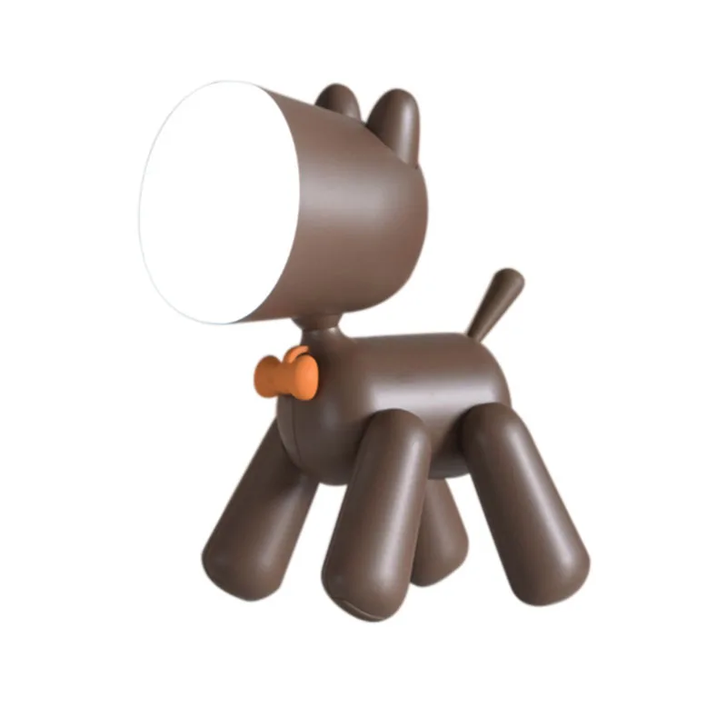 ПВХ прекрасный детский ночной Светильник собака светодиодный луна лампа