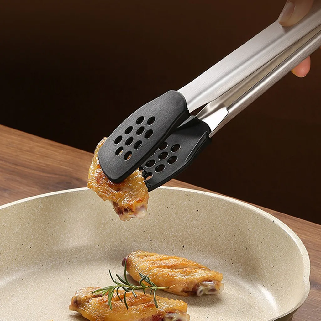 Силиконовые щипцы для барбекю и гриля антипригарные домашней кухни салата хлеба