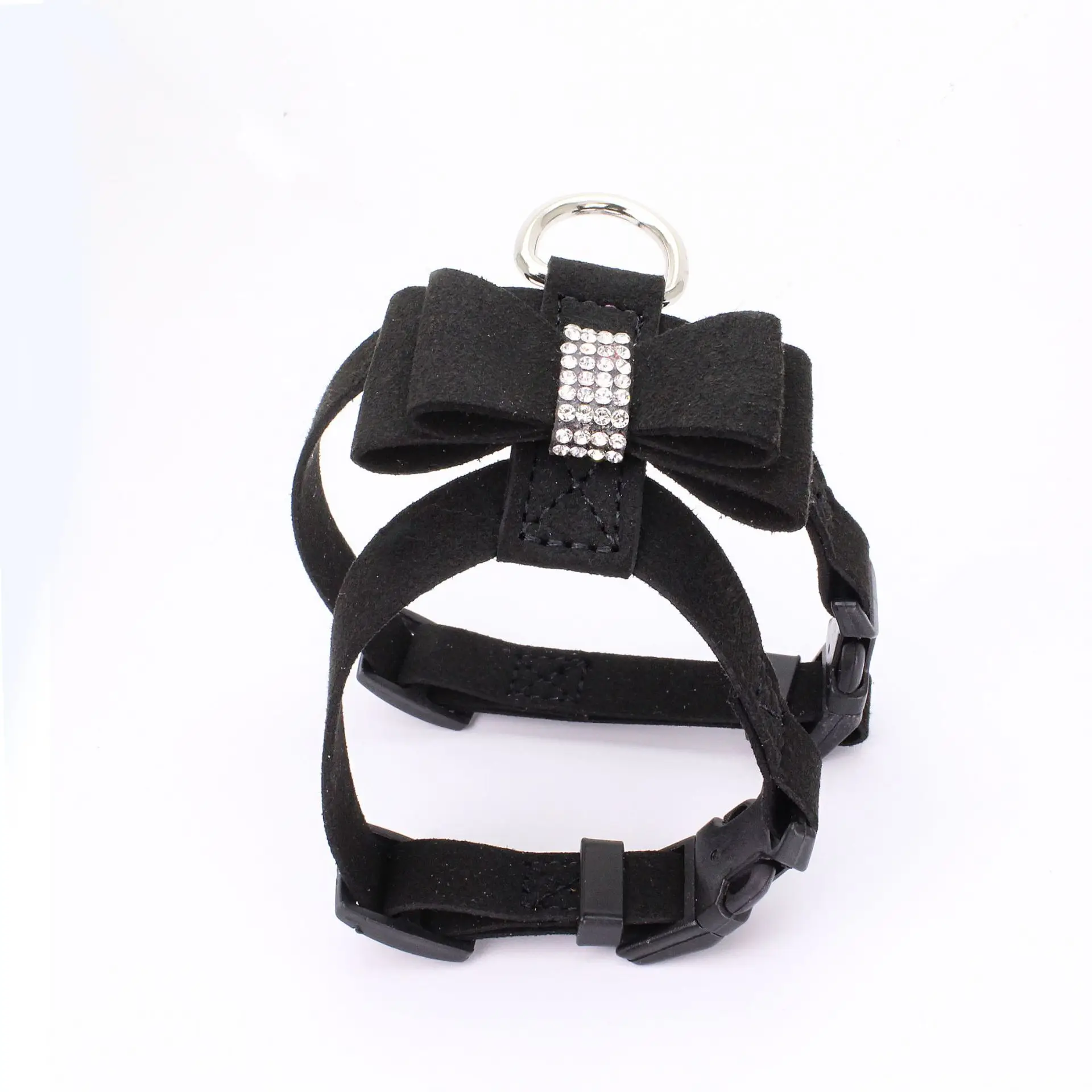 

New hot drilling bowknot pet chest straps cat traction rope with small dogs breast back creative style