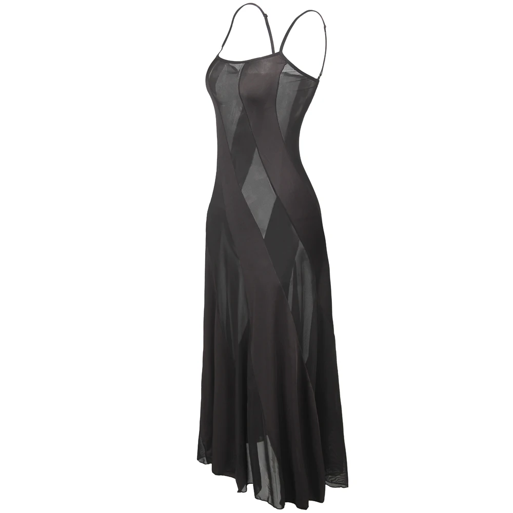 

Plus Size S-6XL Hot Style Women Solid Long Dress Sexy Lingerie Summer Transparent Nightgown Nightwear for Women Underwear