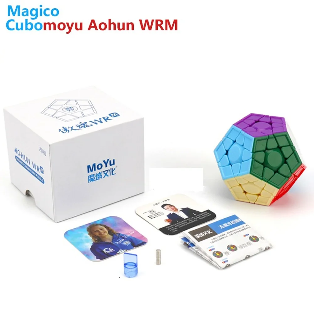 

Moyu AoHun WR M Magnetic 3x3 Megaminx 3x3x3 Magic Cubes moyu WRM 12 Sided Stickerless Speed Cube Puzzle Toys For Children Cubos