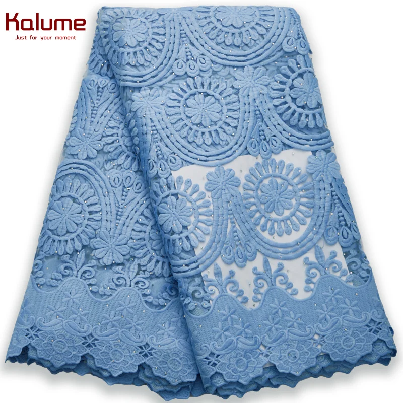 

Африканский тюль Kalume, кружевная ткань, синий нигерийский французский тюль, кружевная ткань высокого качества 2022 для самостоятельного шитья...