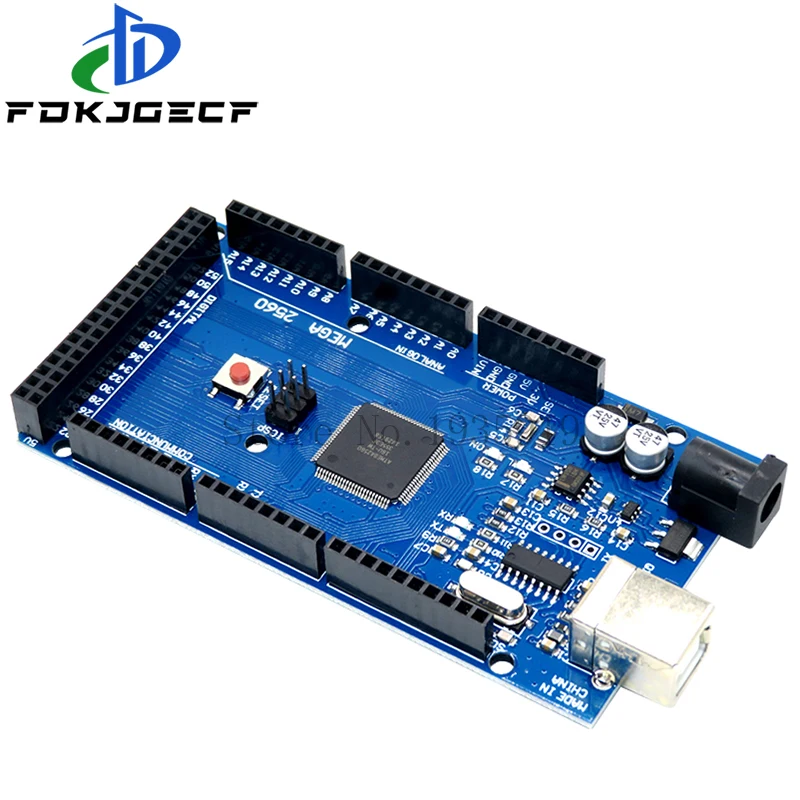 MEGA2560 MEGA 2560 R3 (ATmega2560-16AU CH340G) AVR USB плата для разработки с 30 см кабелем arduino |