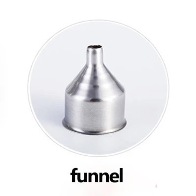 1pc funnel Стеклянная бутылка из нержавеющей стали для масла и уксуса, Диспенсер оливкового масла, бутылка для соуса, автоматическое Капельное масло, кухонные товары - Цвет: 1pc funnel