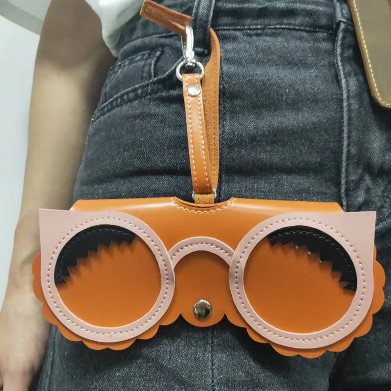 Чехол для очков из ПУ кожи с мультяшным рисунком аксессуары милая защитная сумка