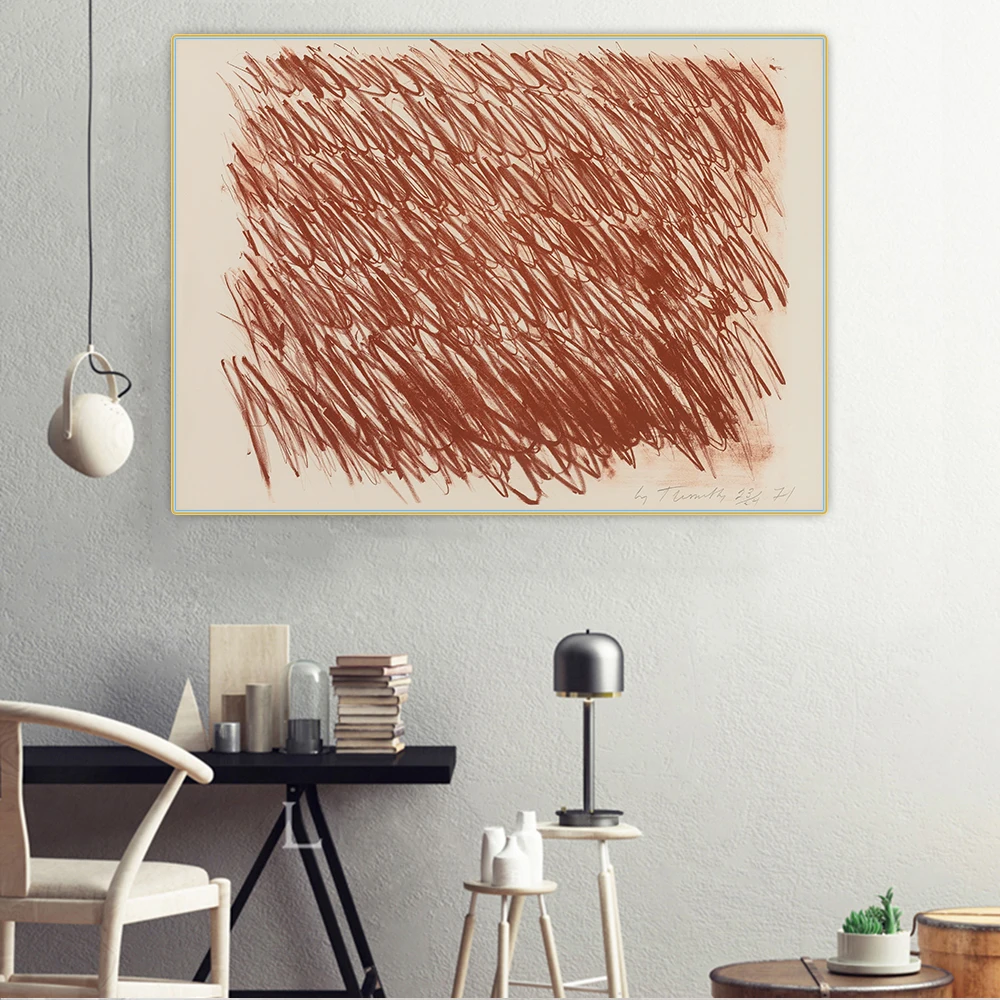 Citon Cy Twombly 》 без названия 49 картина маслом на холсте художественный постер фон для