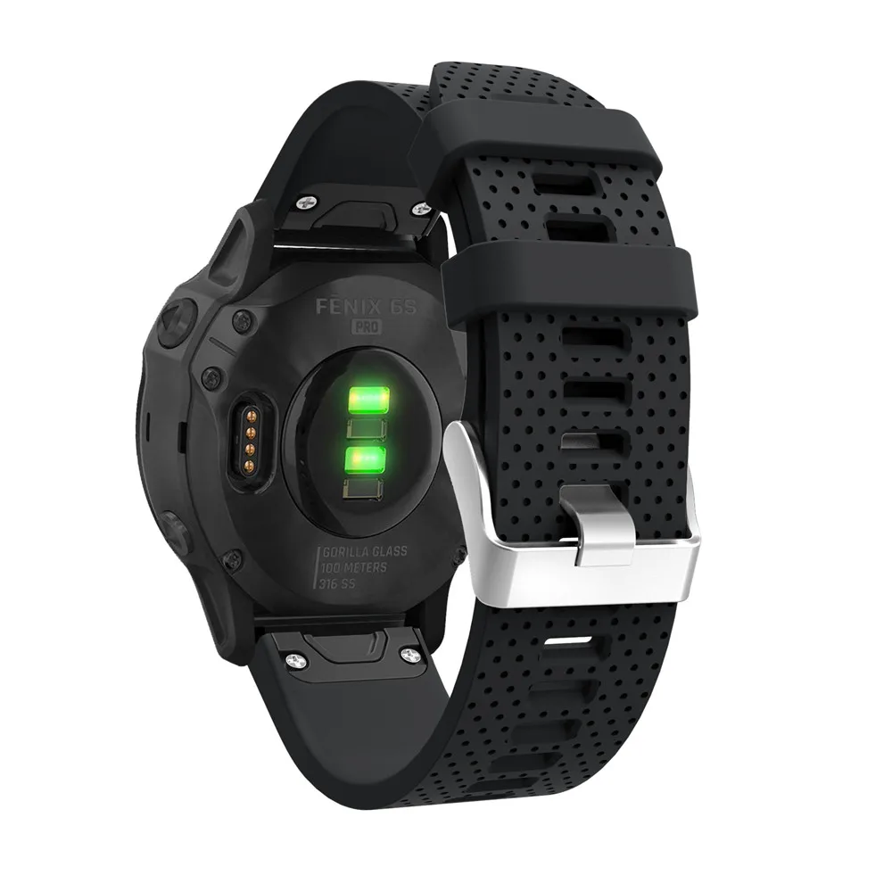 20 мм ремешок для часов Garmin Fenix 6S часы с быстрым выпуском легко подходят силиконовый ремешок на запястье ремни для Garmin Fenix 5s Plus ремень