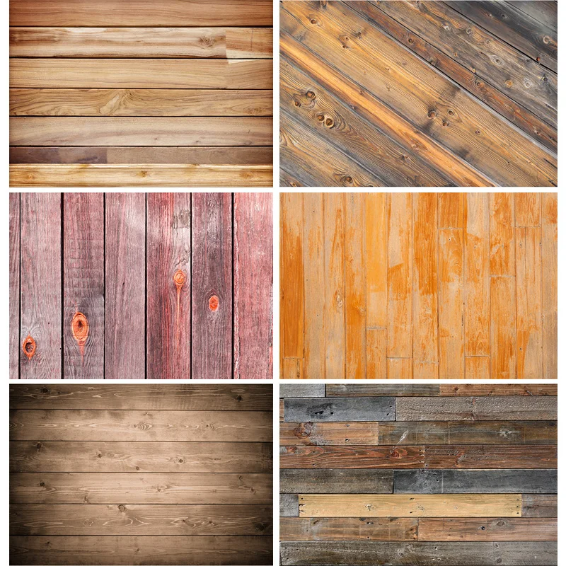 

SHENGYONGBAO Texture Photography Background Wooden Planks Floor Baby Shower Photo Backdrops Studio Props 210306TFM-04