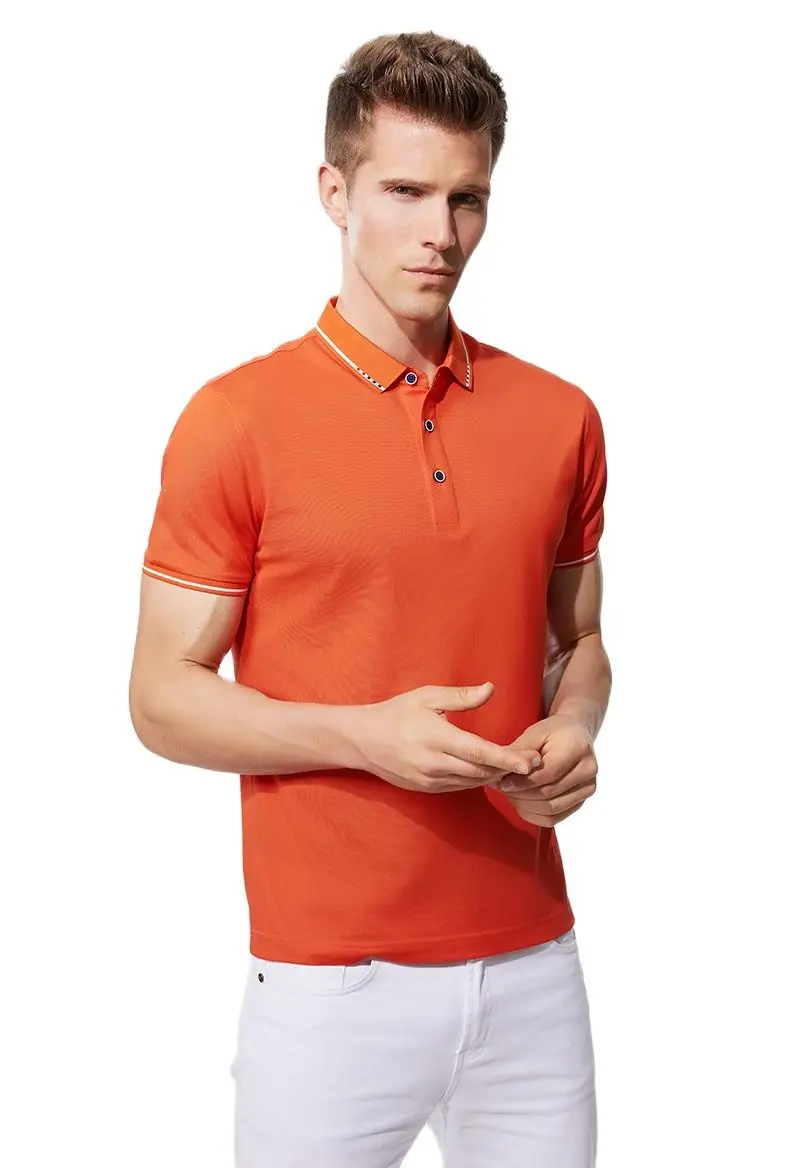 

2021 Summer Polo Shirt Men Plus Size S-4XL Cotton Slim Fit Short Sleeve Tee Shirt Breathable Unisex Polo Jerseys Golf Tennis