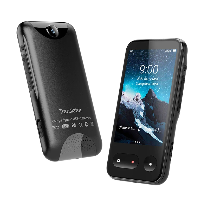 

T7 4G Sim Card Smart Electronic Language Translator Device Support 138 Languages Interpreter WiFi Transmitter Translator