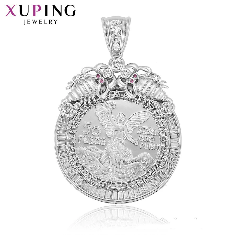 Xuping ювелирные изделия винтажная мода мексиканское песо шарм дизайн кулон