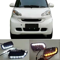 car 2pcs drl for mercedes benz smart fortwo 2008 2009 2010 2011 daytime running lights fog head lamp cover car styling