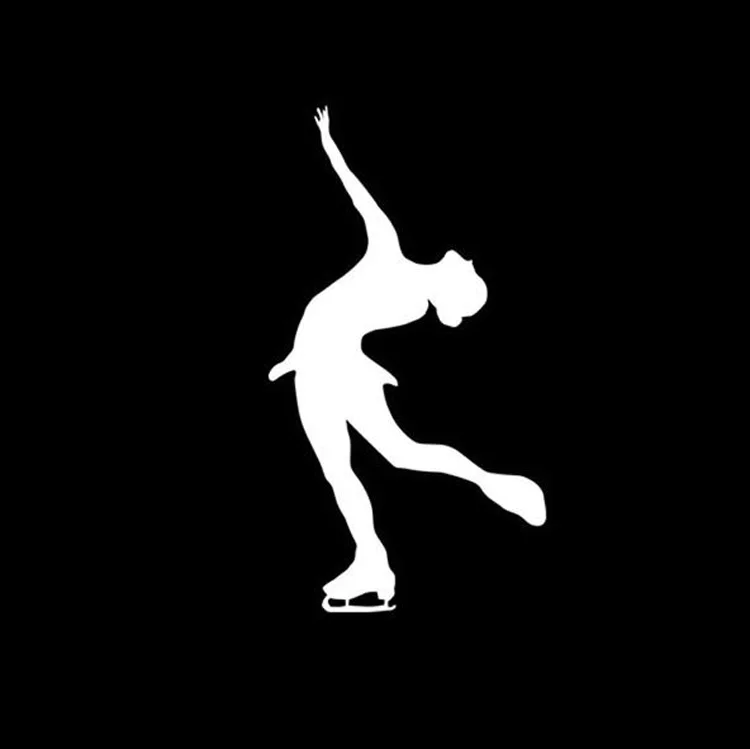 

Car Sticker Modern Design Figure Skating Winter Sports Car Sticker Ice Dance Cartoon Motorcycle PVC Sticker 18cm*10cm