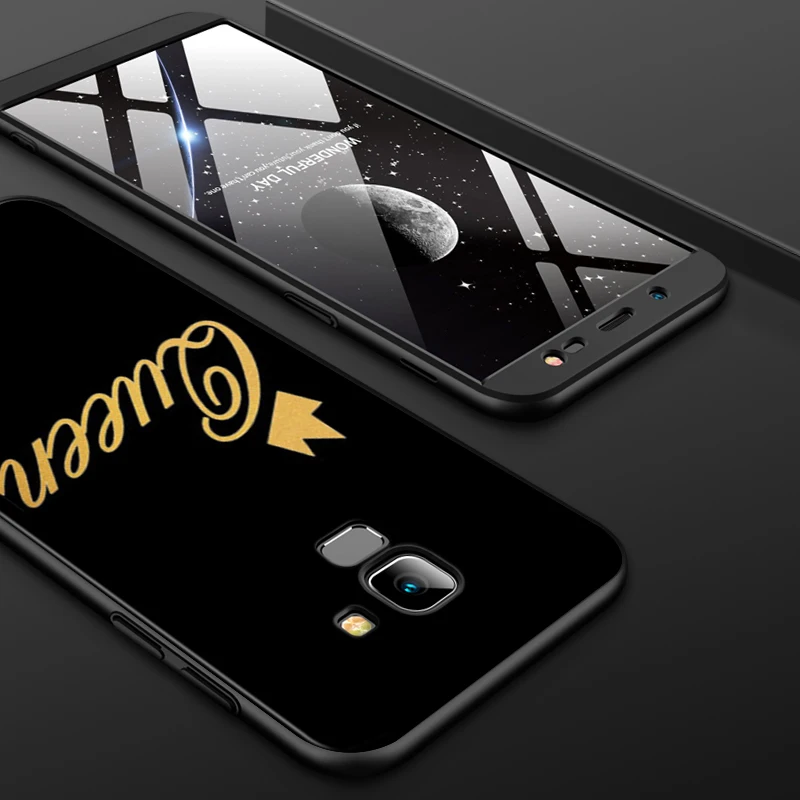 

The King and Queen for Samsung Galaxy j8 j7 j6 j5 j4 j3 j2 Core Prime Star Duo Plus 2018 2017 2016 Black Phone Case