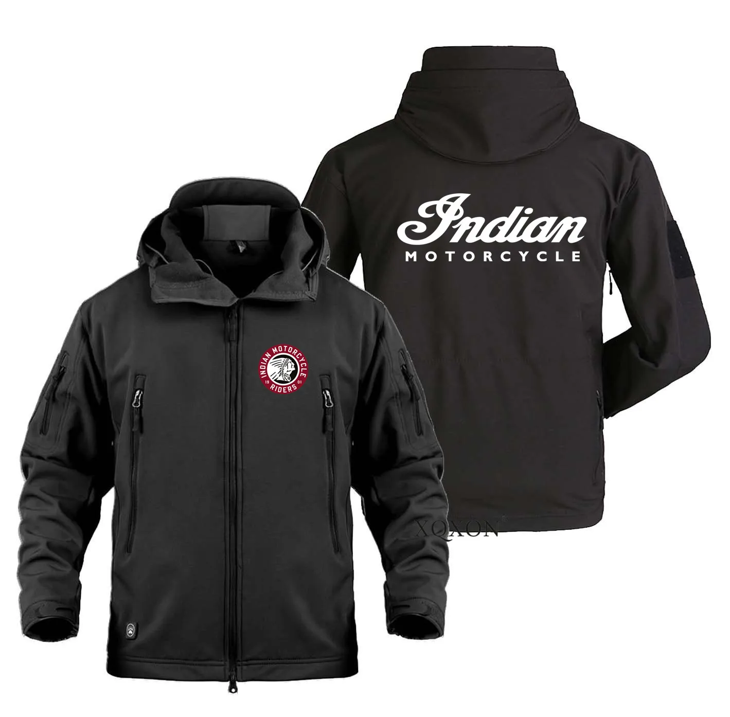 

Indian Motorcycle Outdoor Fishing Rock Climbing Ski Camping Cycling Coats Jackets Military Shark Skin Soft Shell Jackets Men W30