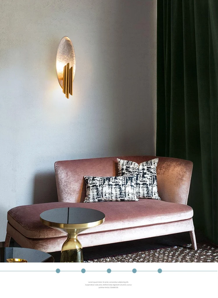 

Post-modern minimalist living room creative wall lamp Nordic bedroom bedside corridor staircase designer wall lamp LED
