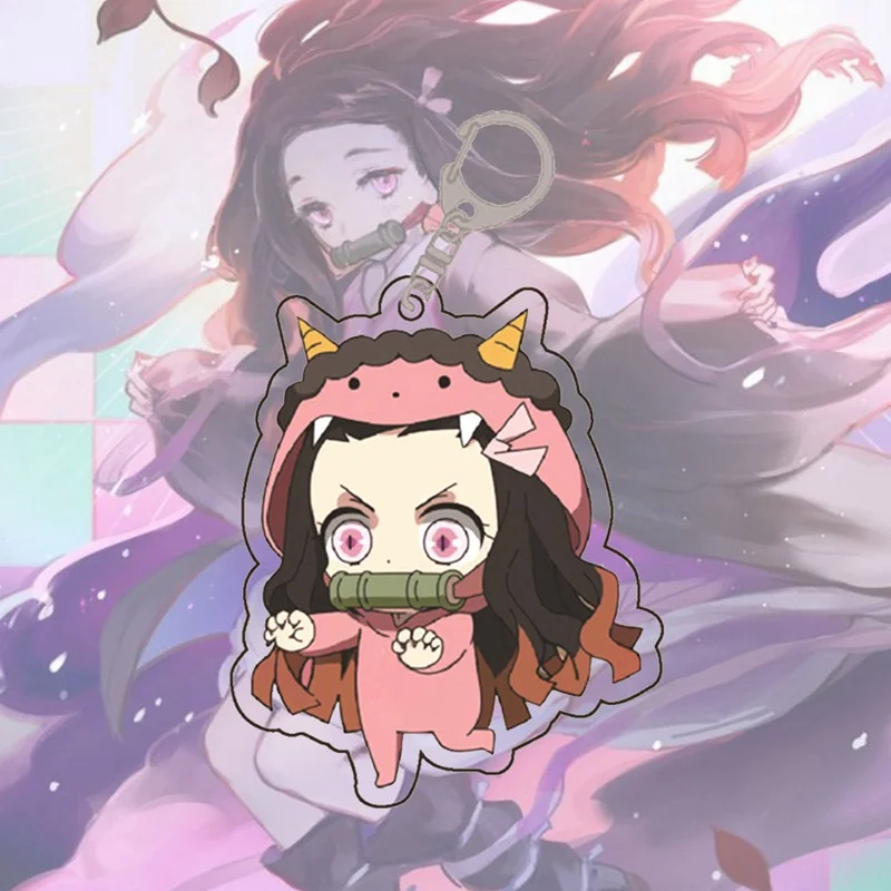 Модный аниме брелок Demon Slayer Brinco Blade Of Ghost чокер Kamado Tanjirou такой же кулон ювелирные