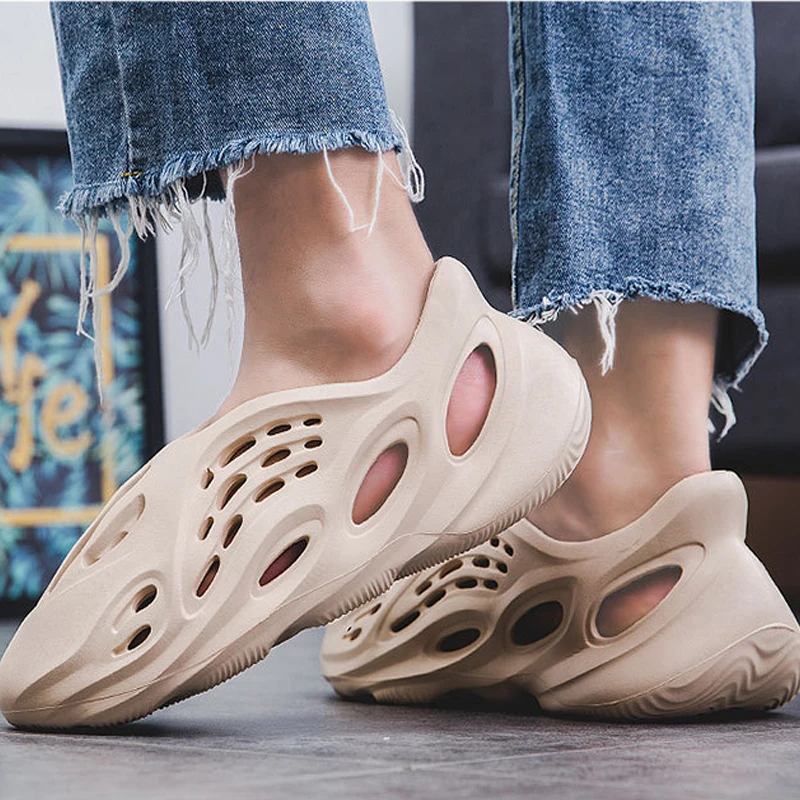 Мужские сандалии Легкие открытые пляжные шлепанцы открытый водонепроницаемая