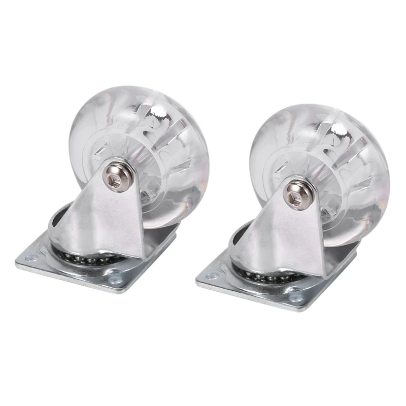 Прозрачный полиуретановый ролик бесшумный Универсальный сверхпрочный колесо