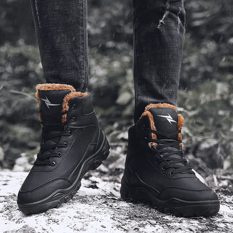 Зимние ботинки Мужская зимняя обувь мужские армейские в стиле милитари мужская
